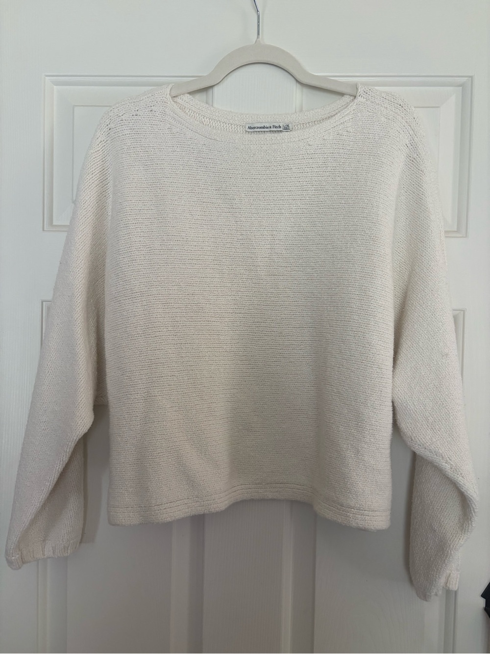 Abercrombie & Fitch Cream Boat Neck Sweater
